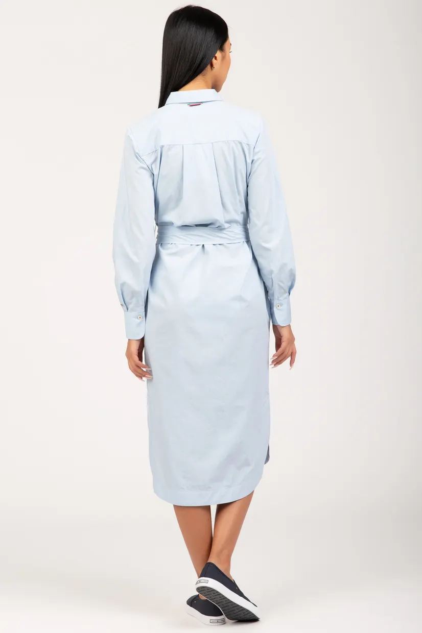 Платье POPLIN MIDI SHIRT DRESS LS 4