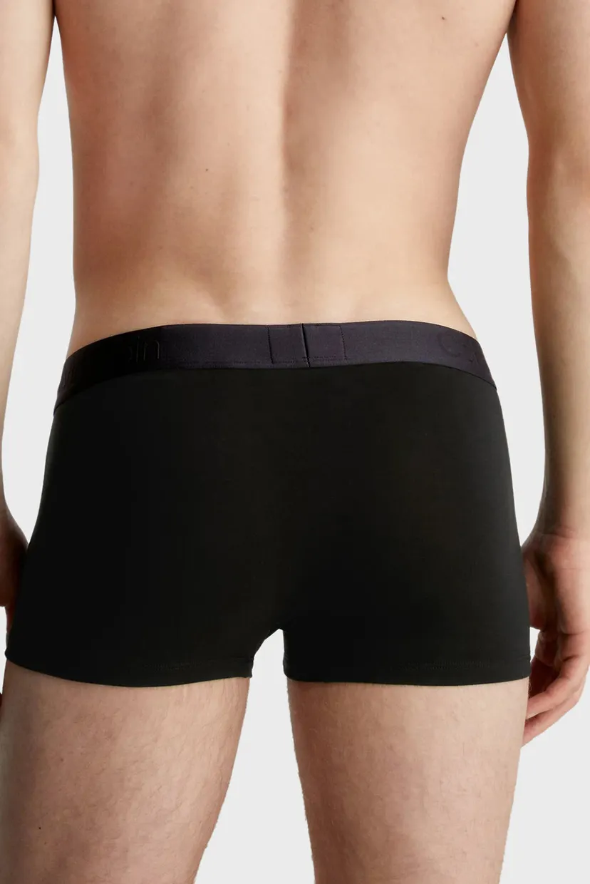 Мужские черные боксеры (3 шт) LOW RISE TRUNK 4