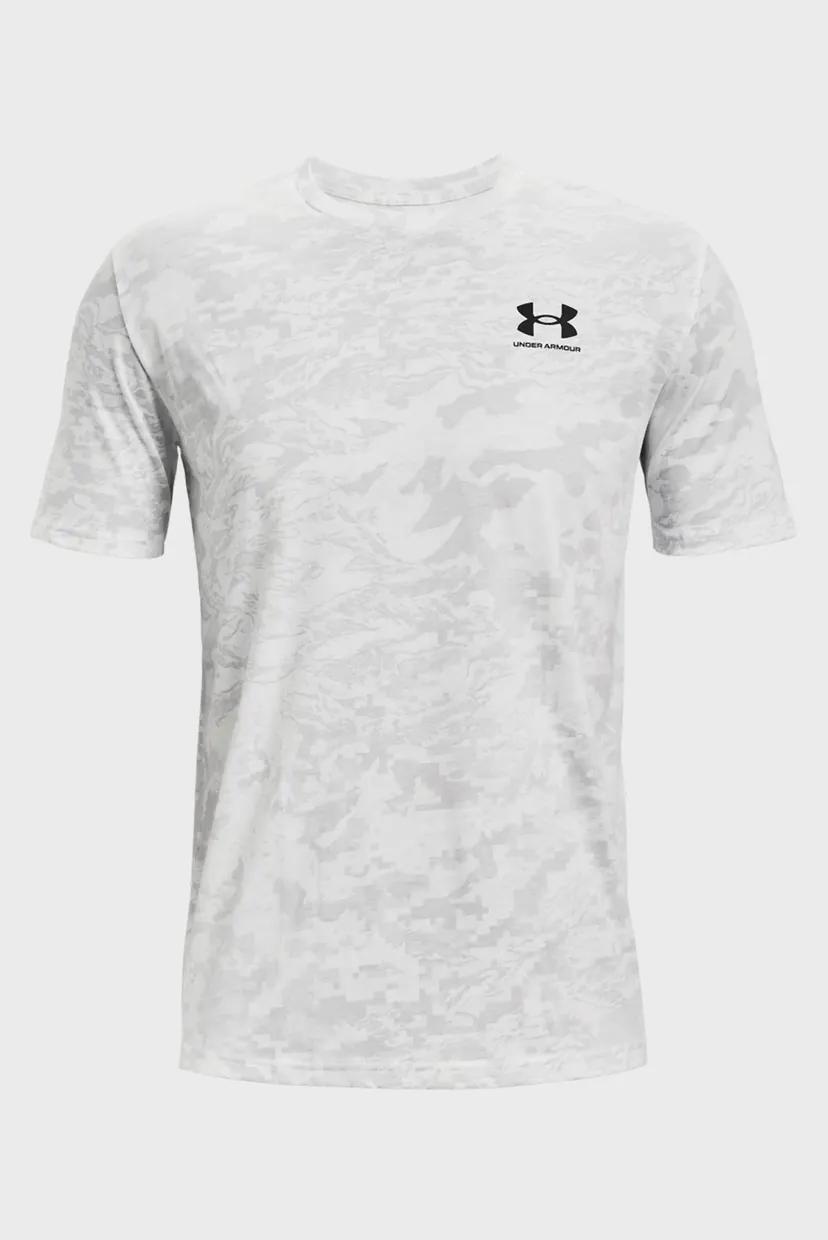 Мужская белая футболка UA ABC CAMO SS 5