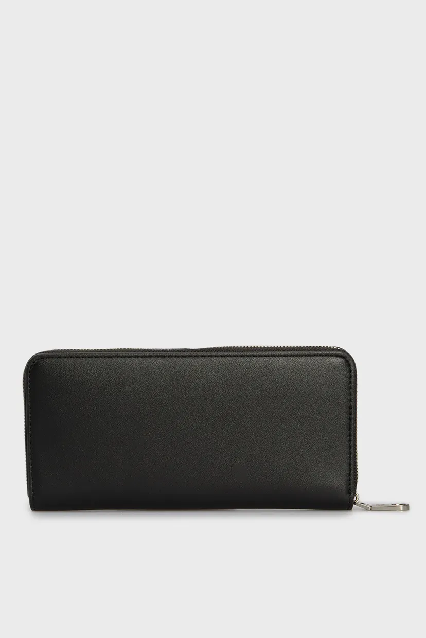 Женский черный кошелек SCULPTED ZIP AROUND MONO 4