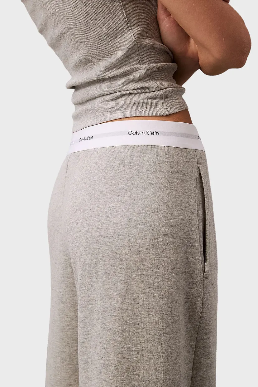 Женские серые брюки WIDE LEG PANT 4