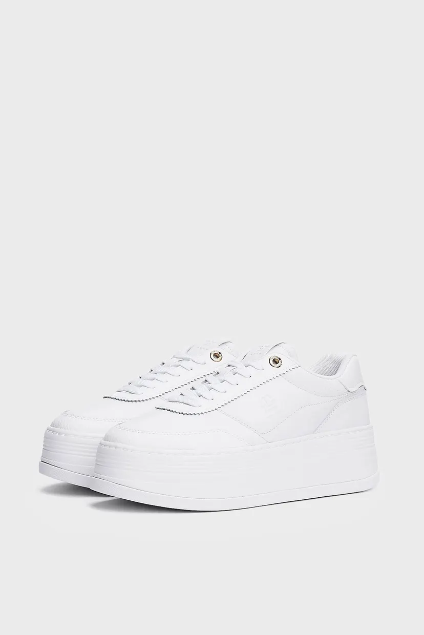 Женские белые сникерсы PLATFORM LUX COURT SNEAKER 3