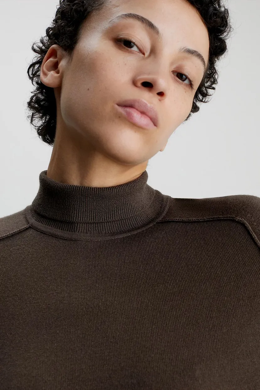 Платье EXTRA FINE WOOL HIGH-NK DRESS 4