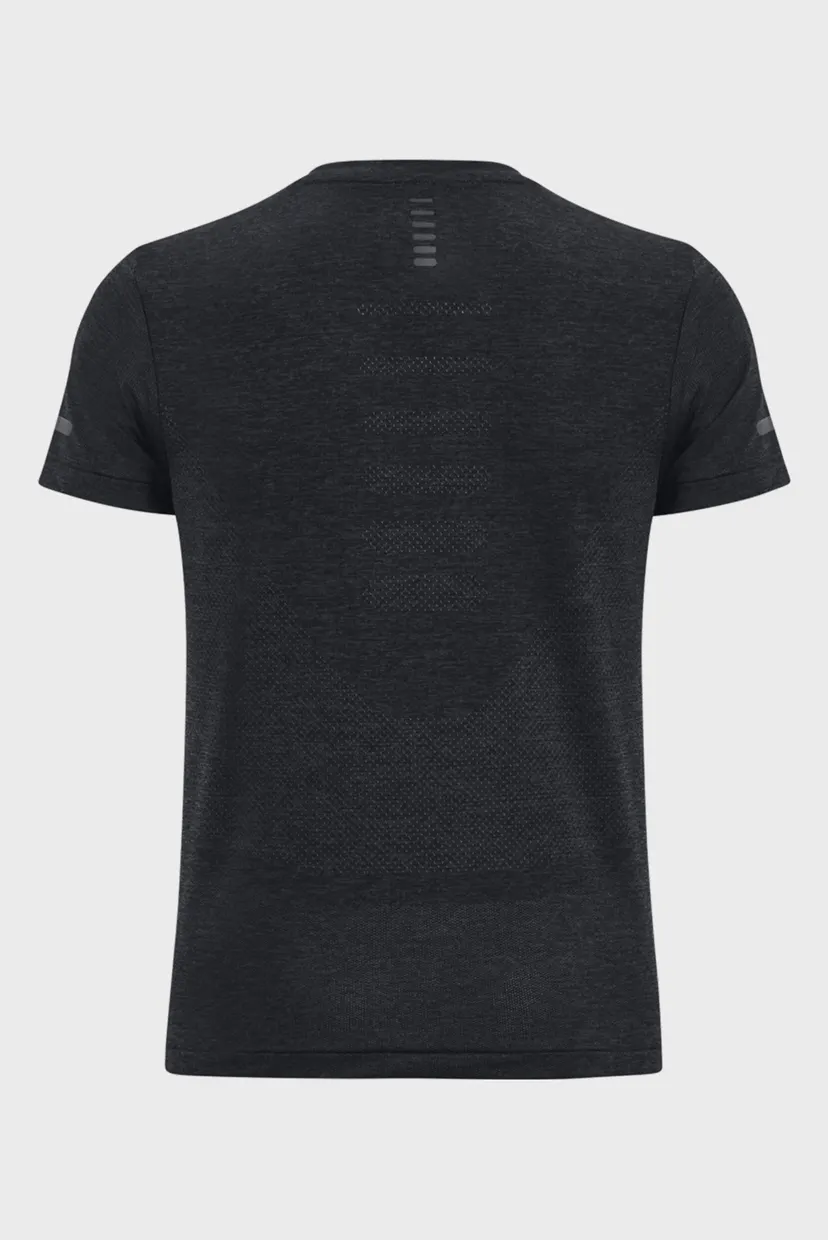 Женская черная футболка UA Seamless Stride SS 11