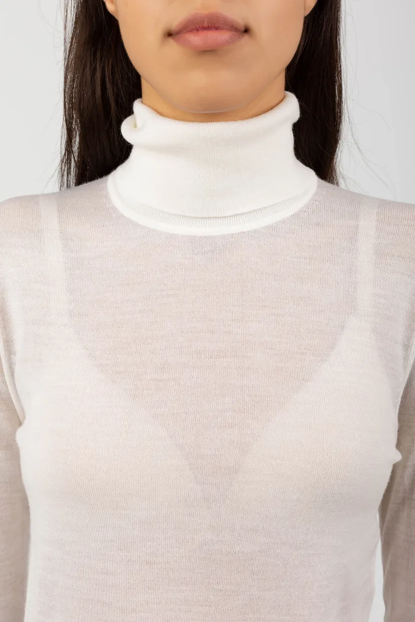 Гольф EXTRA FINE WOOL ROLL NK SWEATER 4
