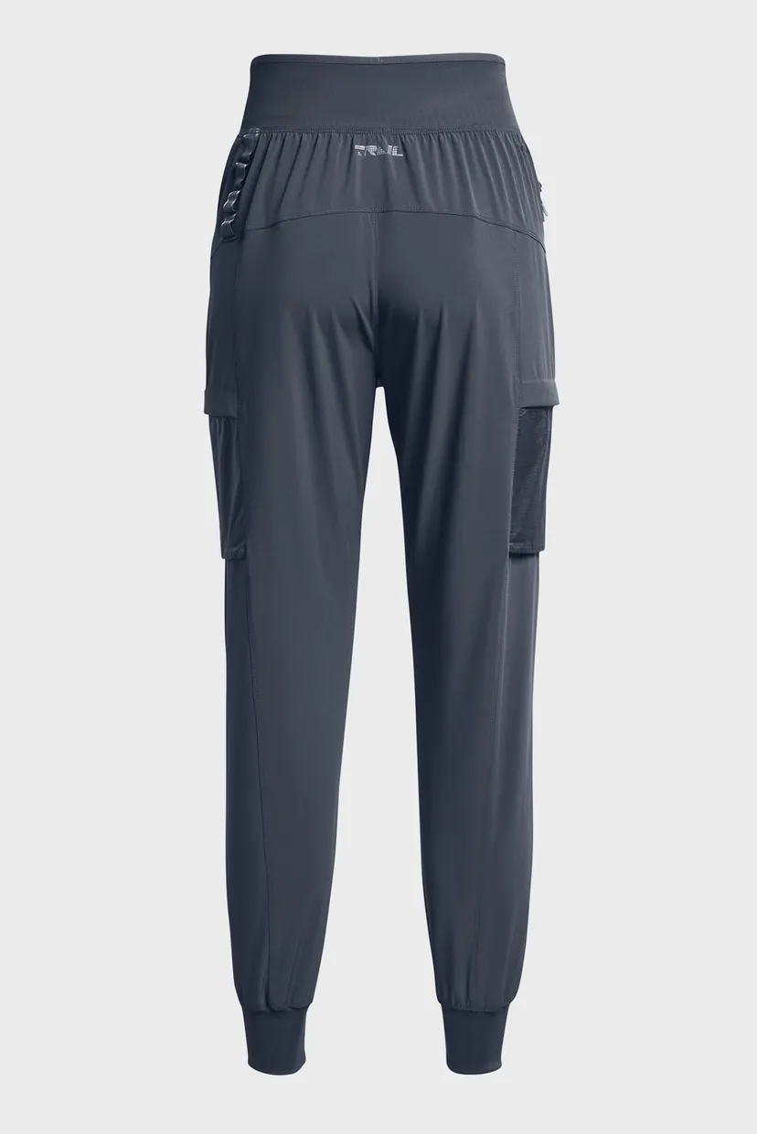 Женские серые спортивные брюки UA Run Trail Pant 6