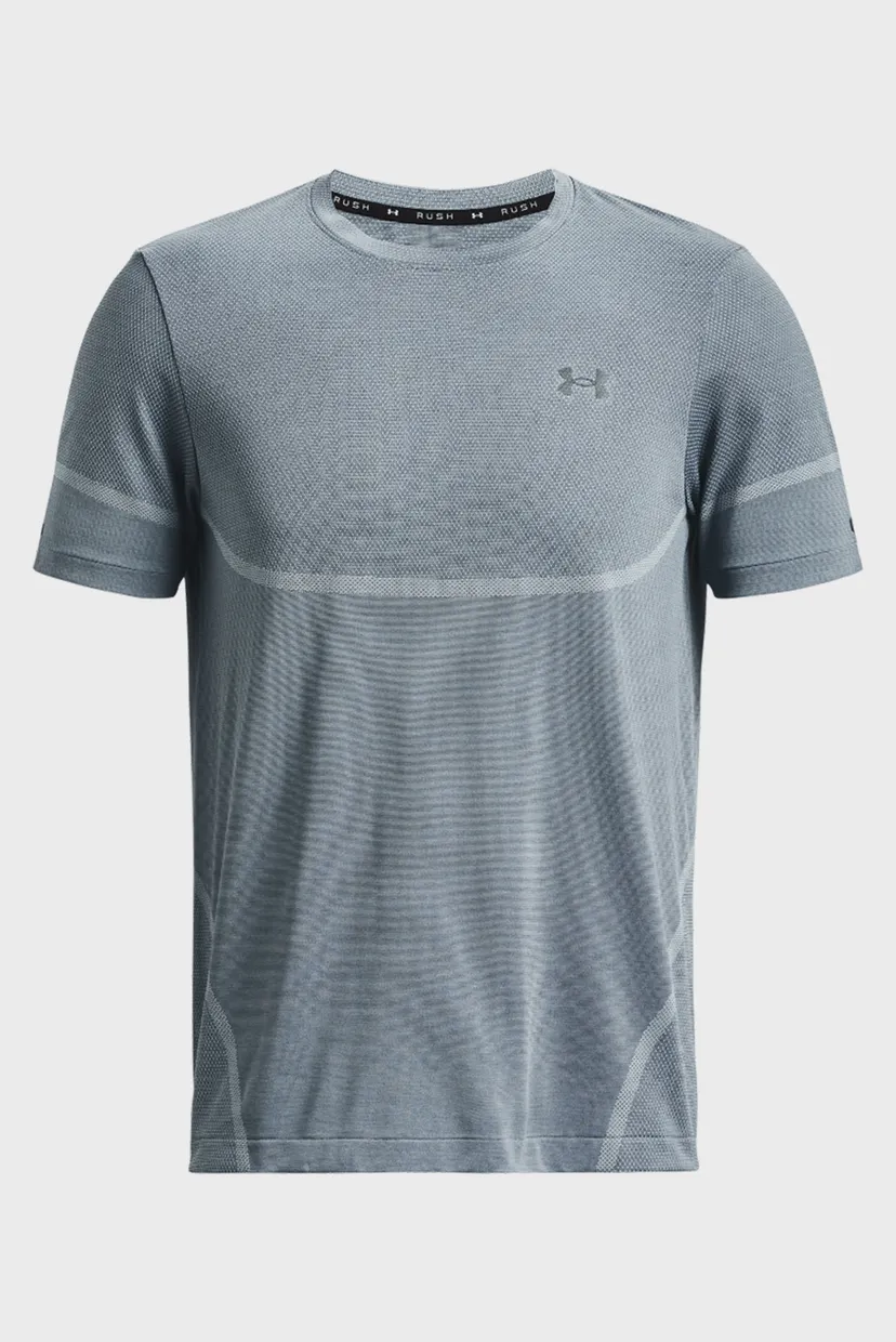 Мужская серая футболка UA Rush Seamless Legacy SS 11