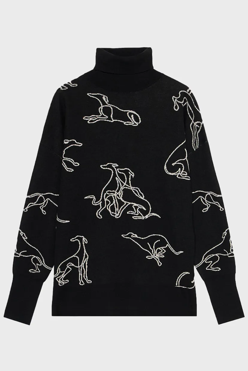 Свитер WK610K03 RELAXED FIT TURTLENECK SWEATER - GENTLE SOCIETY JACQUARD - W 5