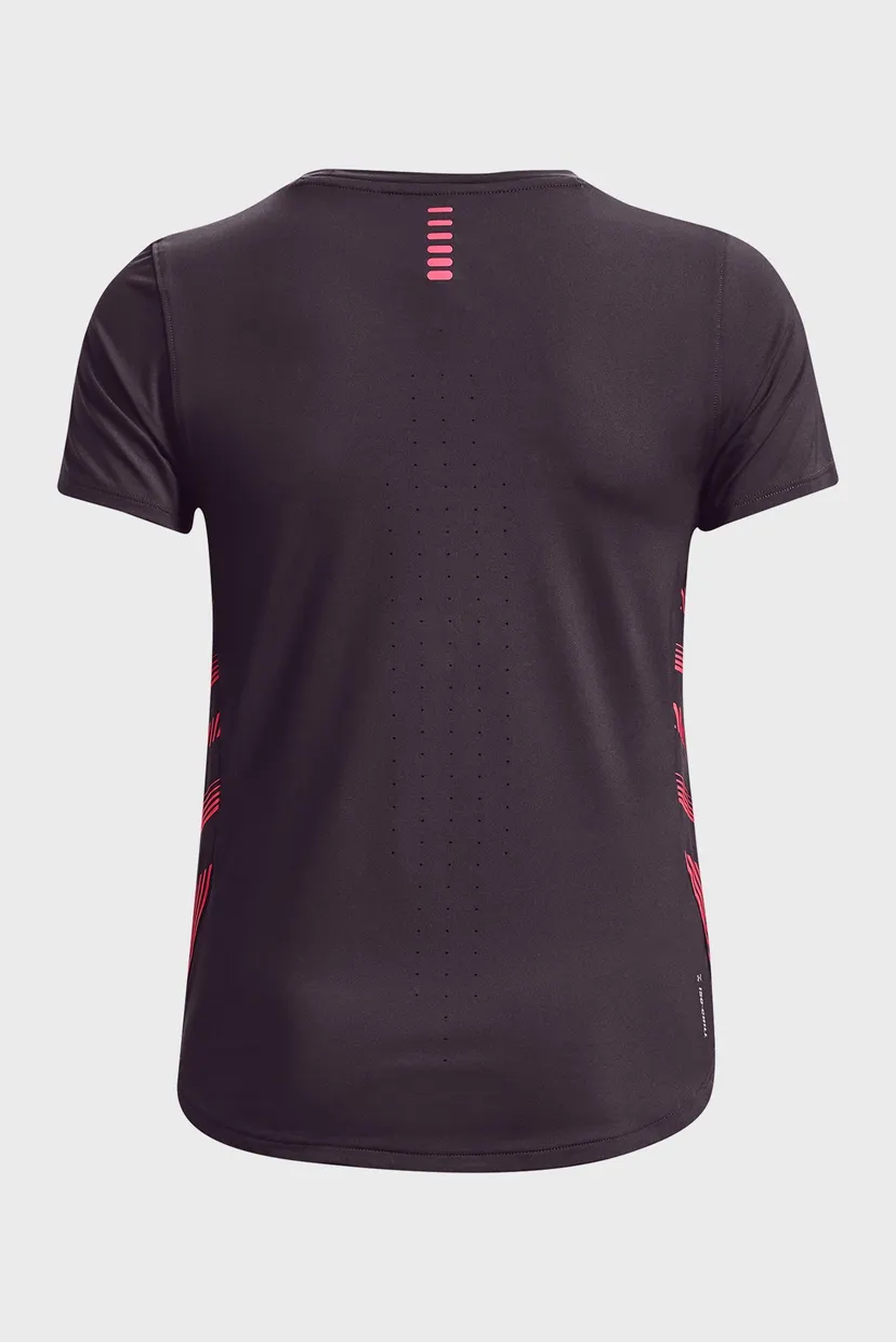Женская фиолетовая футболка UA Iso-Chill Laser Tee II 8