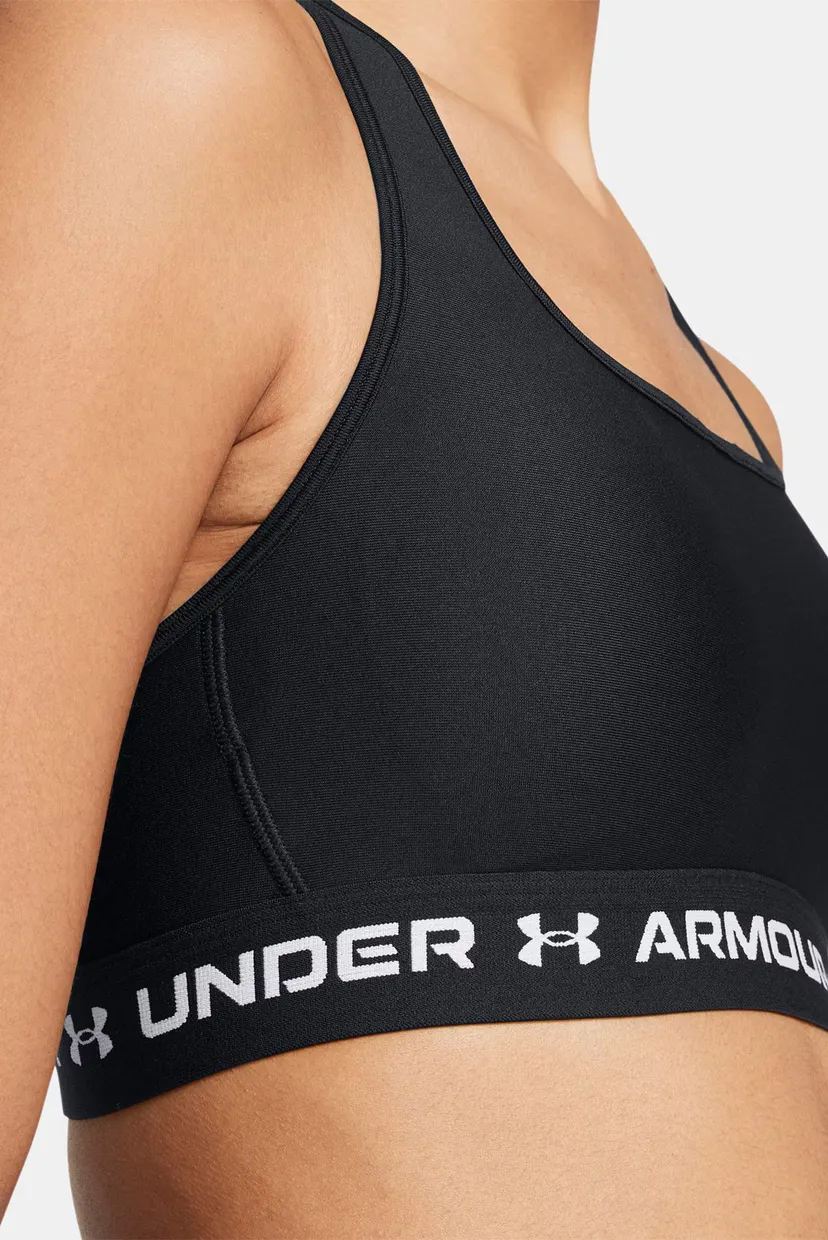 Женский черный топ UA Crossback Mid Bra 11