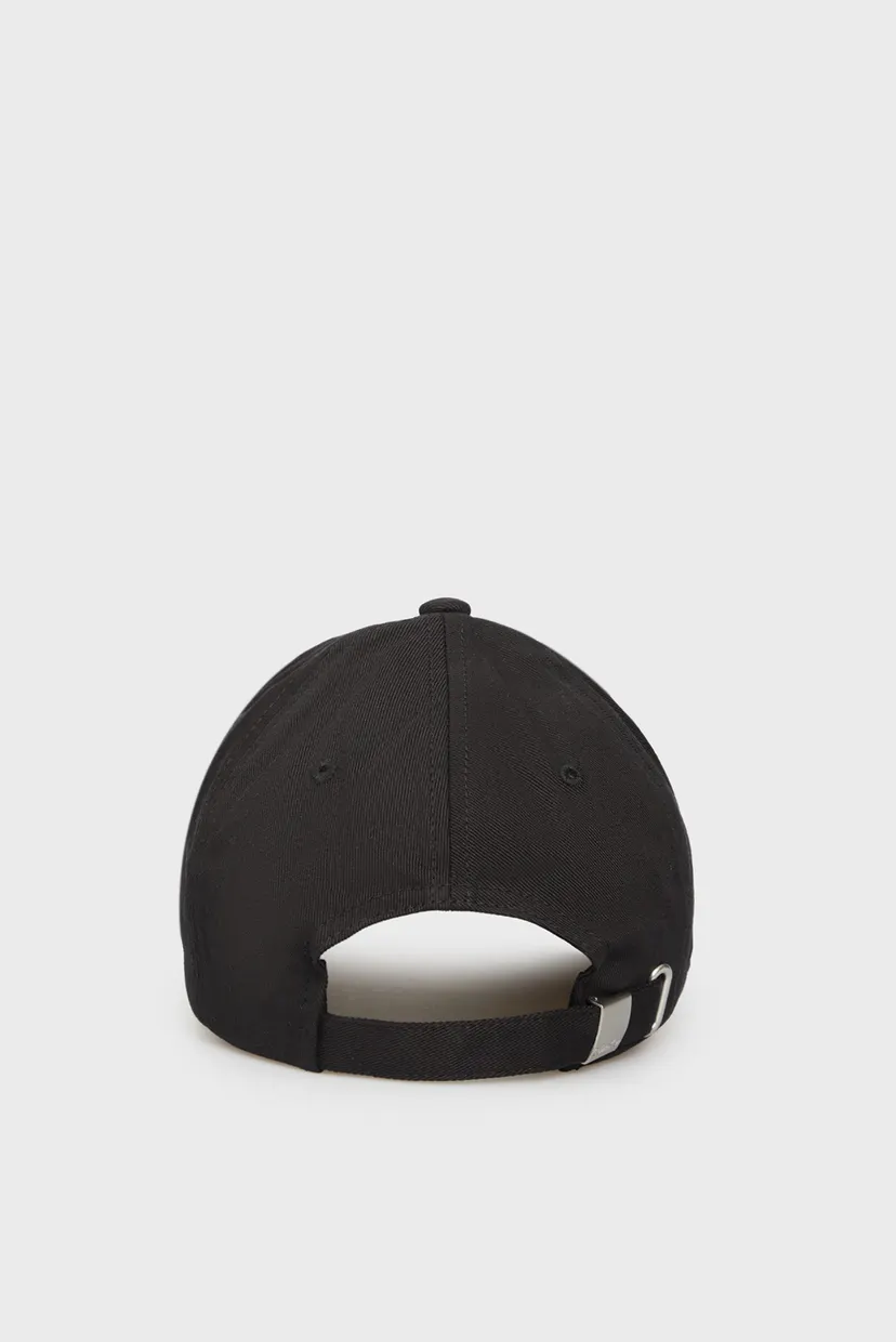 Мужская черная кепка 6 PANEL SM MONOLOGO 3