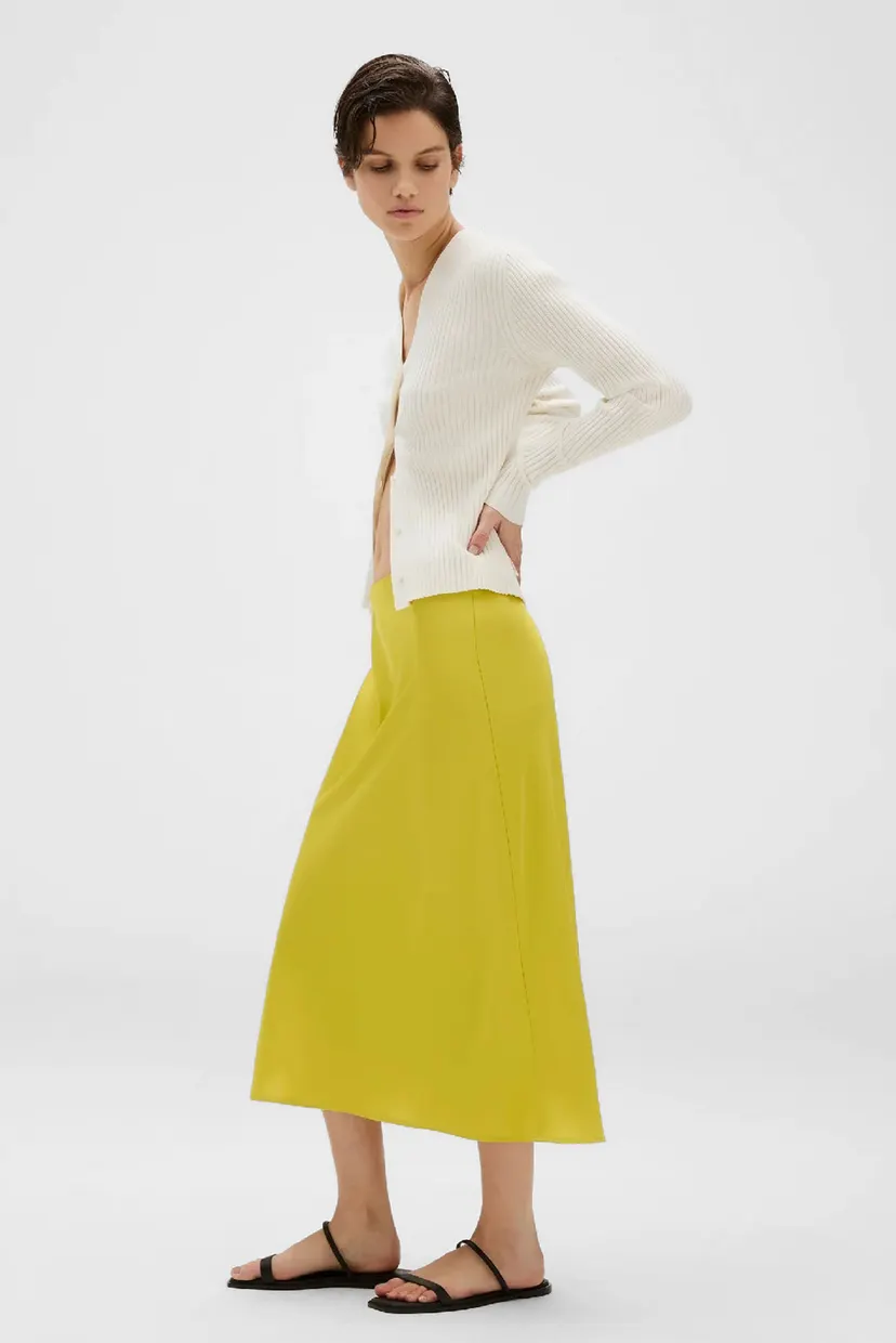 Юбка MATTE SHINE SATIN MIDI SKIRT 5
