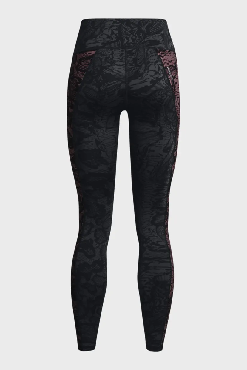 Женские черные тайтсы с узором UA RUSH ™ Legging 6M Novelty 12