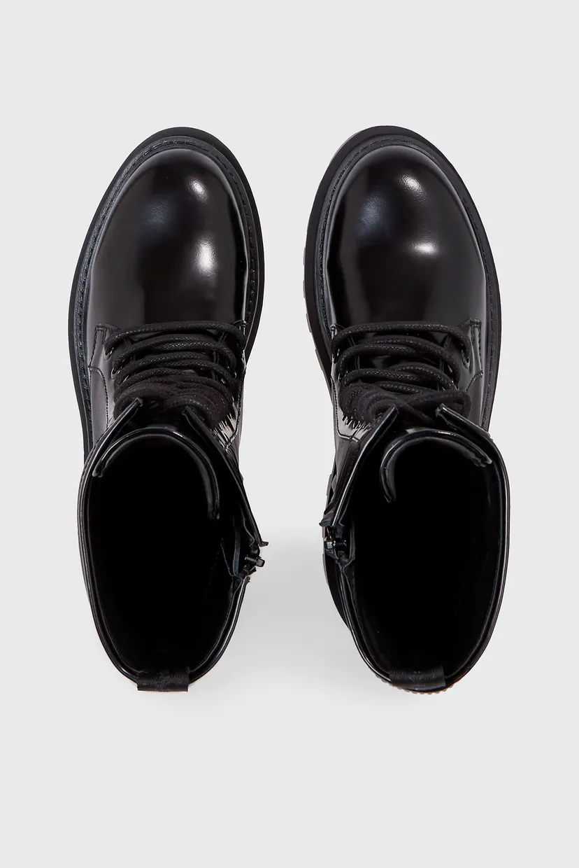 Бәтеңке /FLATFORM KNEE BOOT LACEUP LTH WN 3