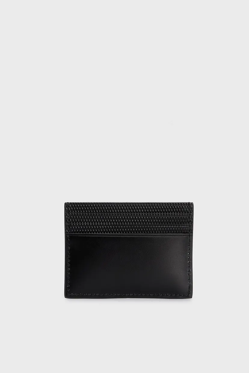 Мужской черный кожаный кардхолдер CK REMOTE CARDHOLDER 6CC 4