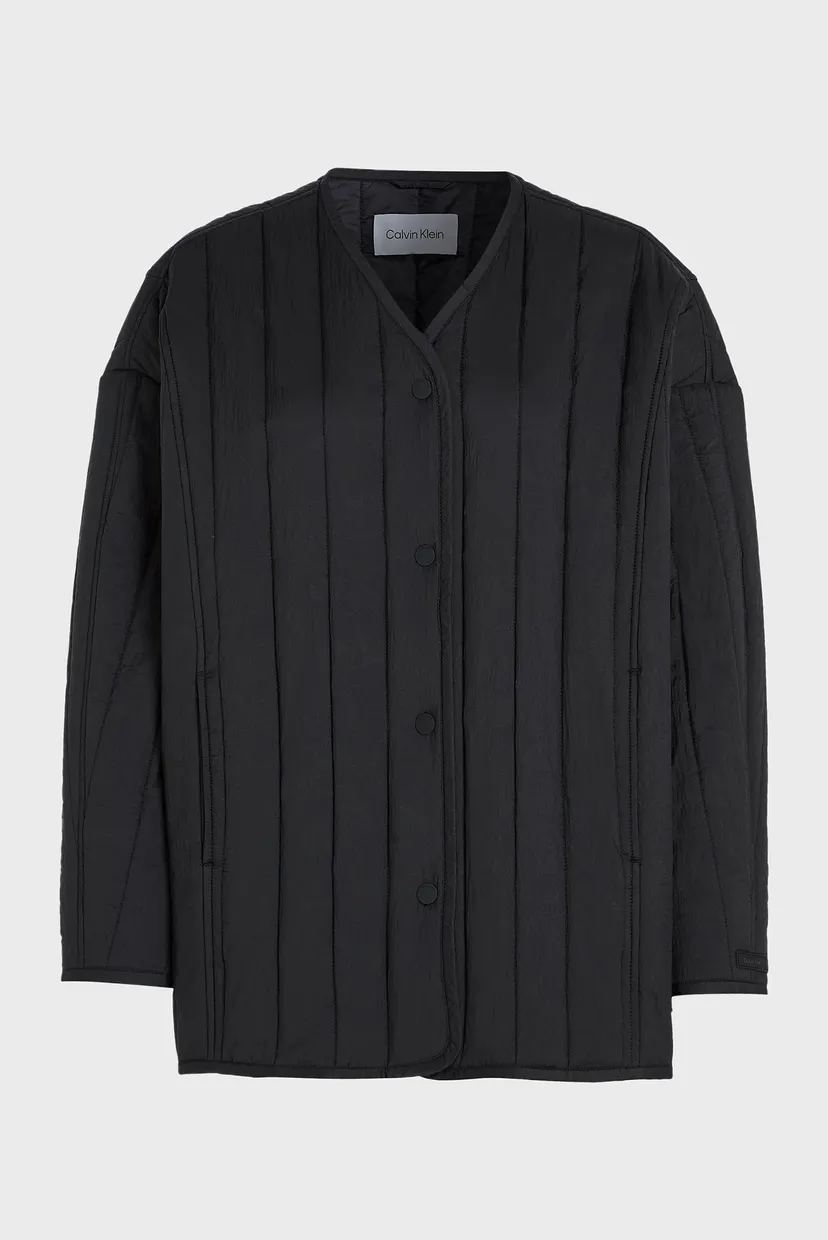Женская черная куртка LW VERTICAL QUILT JACKET 5