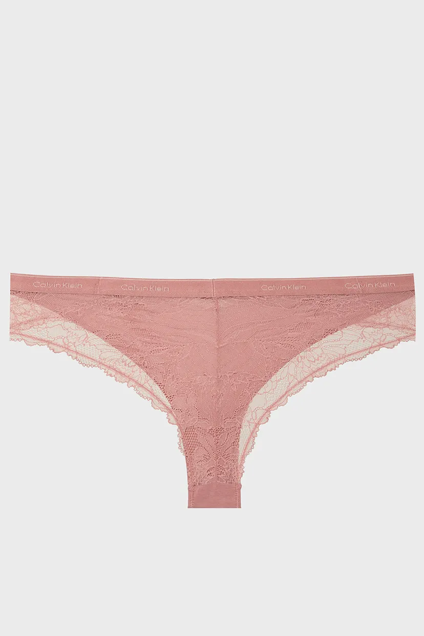 Женские розовые трусики TANGA 6