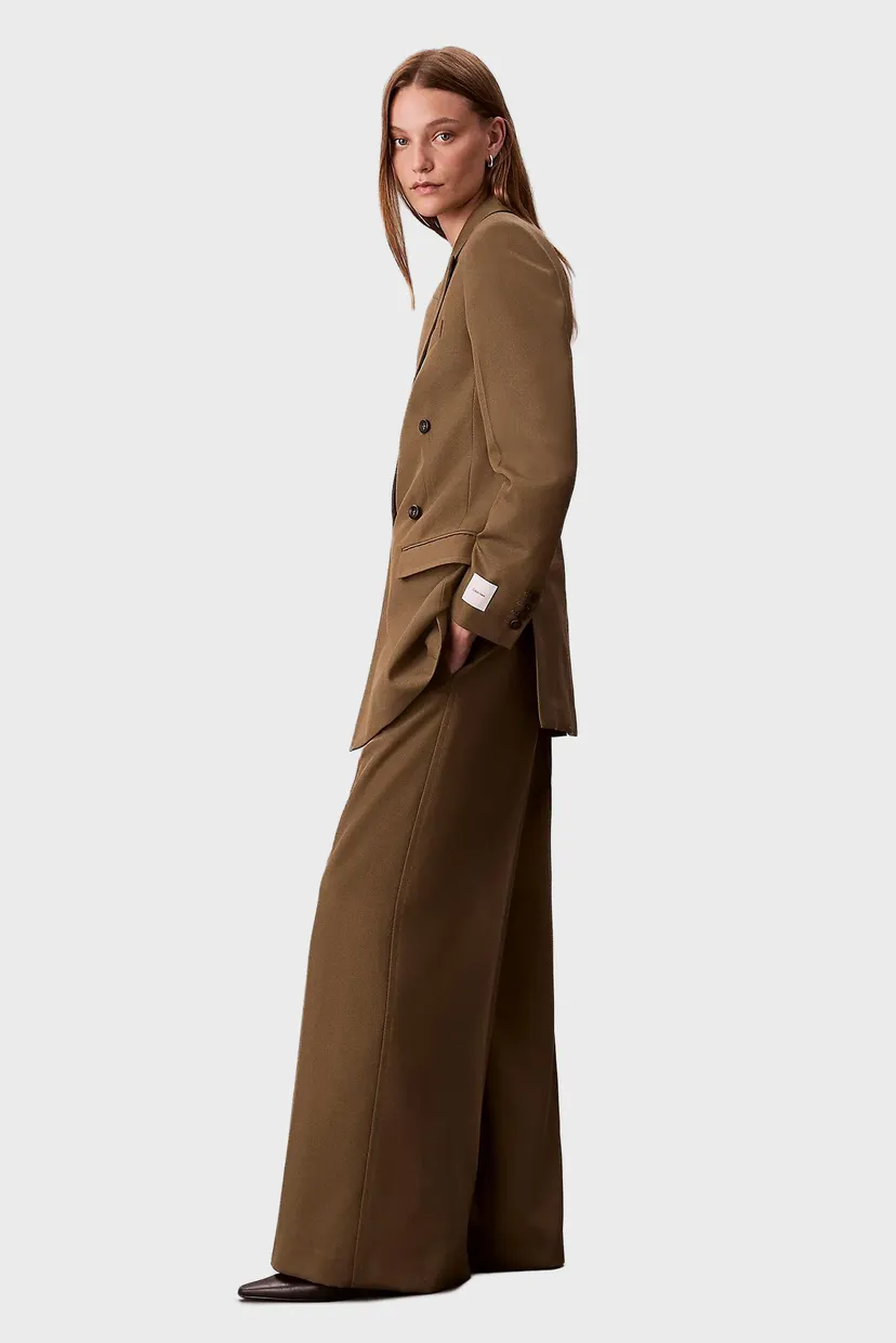 Брюки Wool Gaberdine Wide Leg Trouser 3