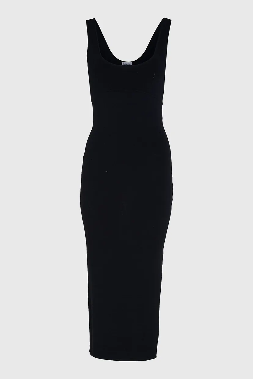 Женское черное платье SENSUAL KNITTED BODYCON 5