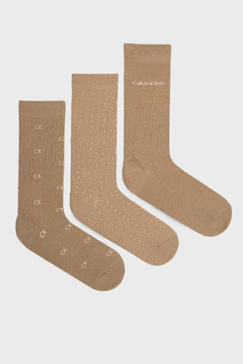 Набор носков CK MEN SOCK 3P LOGO LUX CARDBOARD GIFTBOX 3