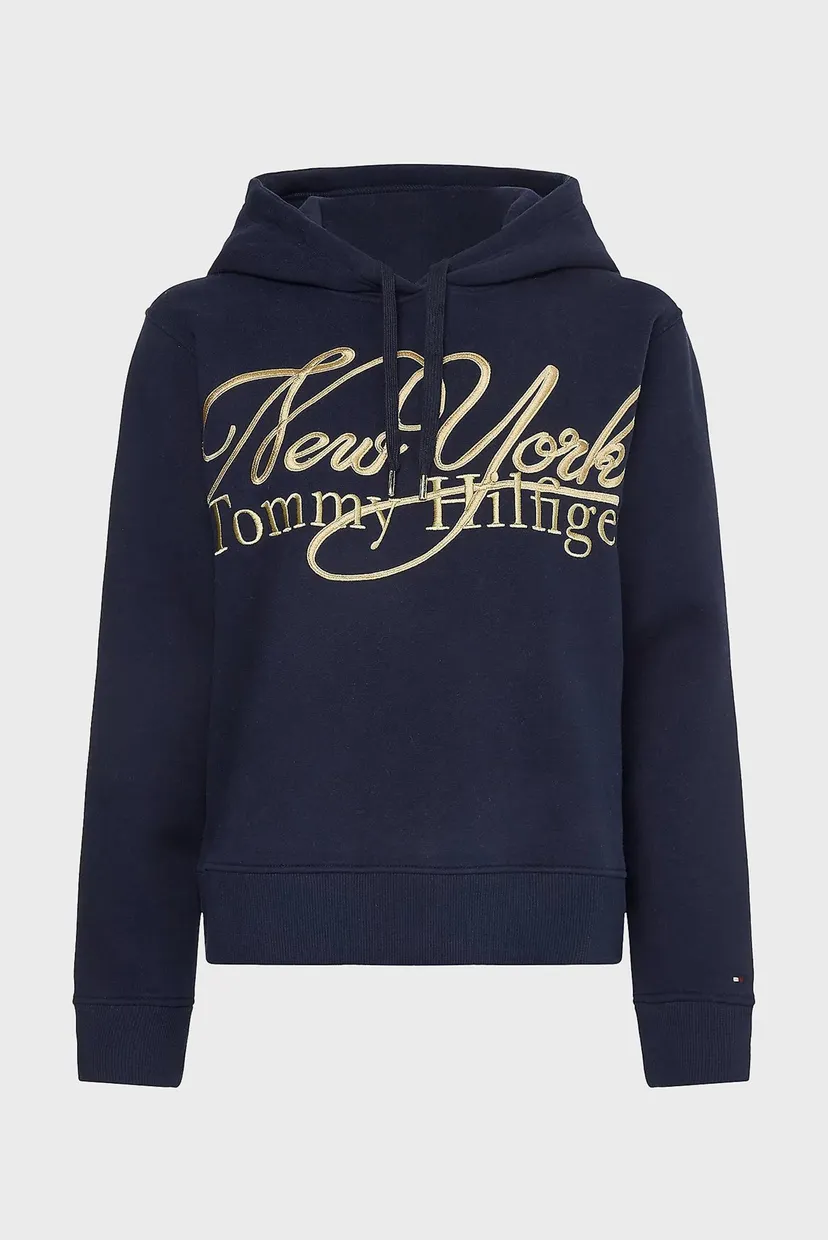 Женское темно-синее худи REG NY METALLIC 5