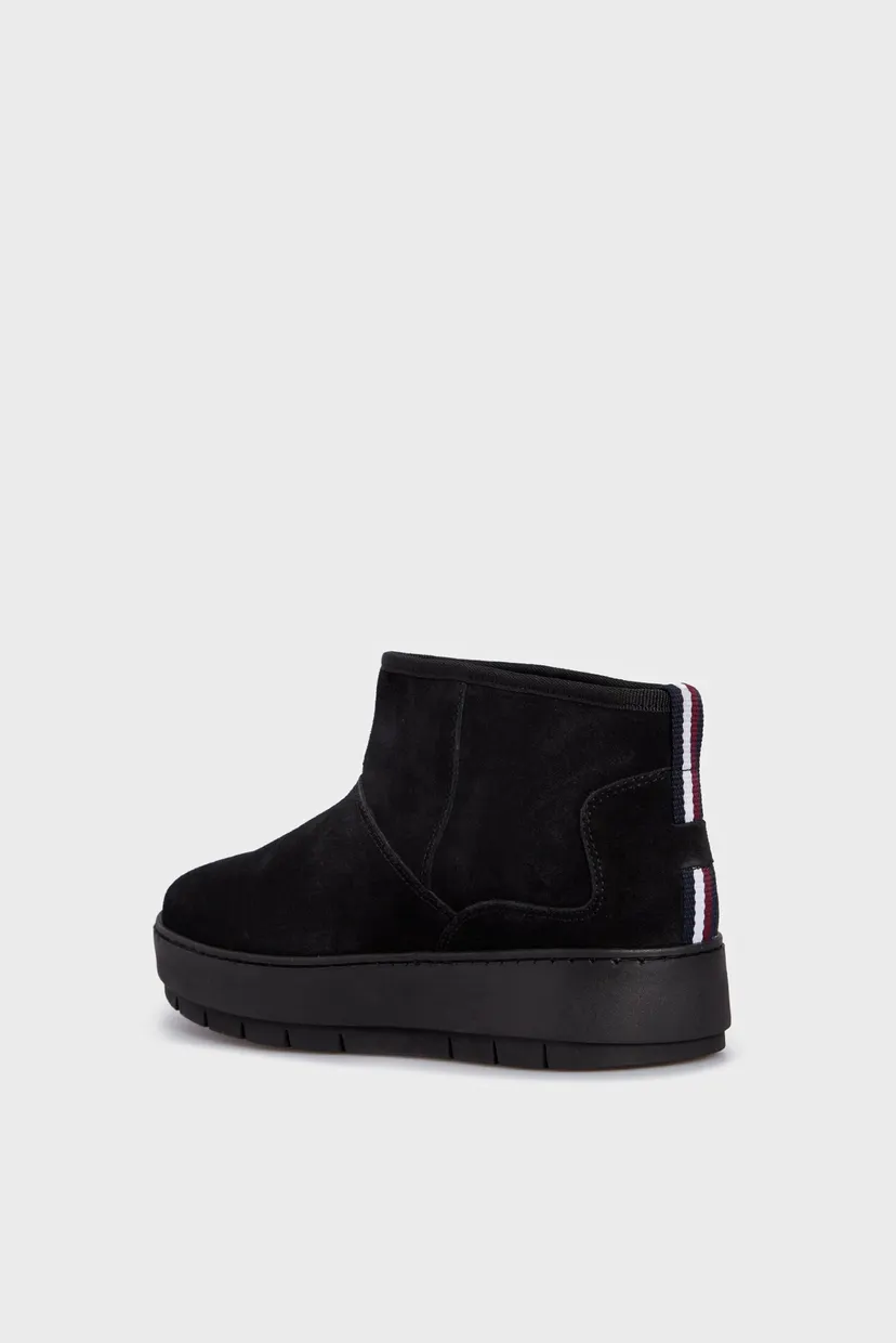 Женские черные замшевые угги  COOL SUEDE SNOWBOOT 3