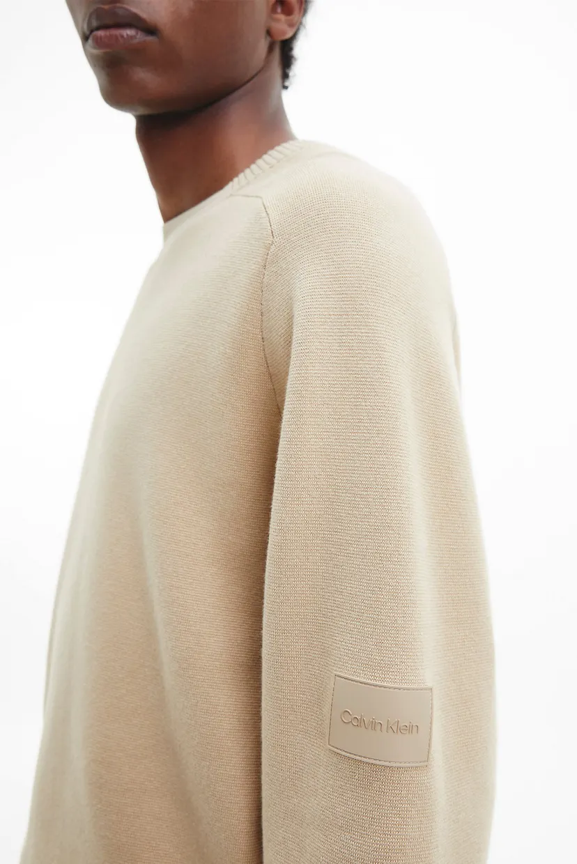 Мужской бежевый джемпер MILANO STITCH COMFORT 4