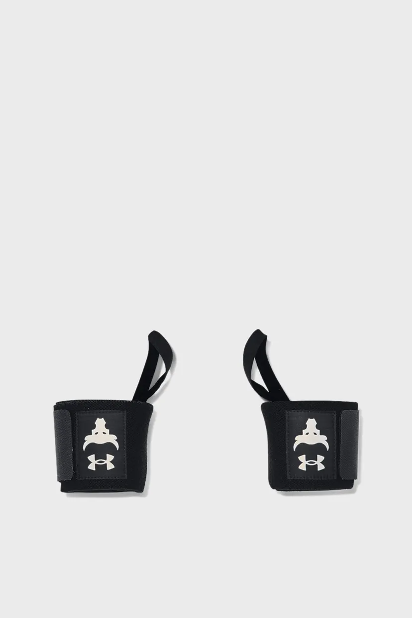 Черные перчатки UA Project Rock Wrist Wraps 4
