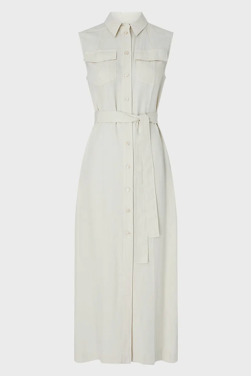 Платье TENCEL SLEEVELESS SHIRT DRESS 5