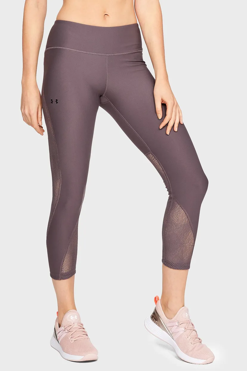 Женские коричневые тайтсы UA Vanish Mesh Crop 6