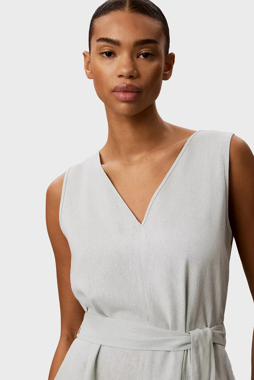 Платье LINEN V NECK SLEEVELESS DRESS 4