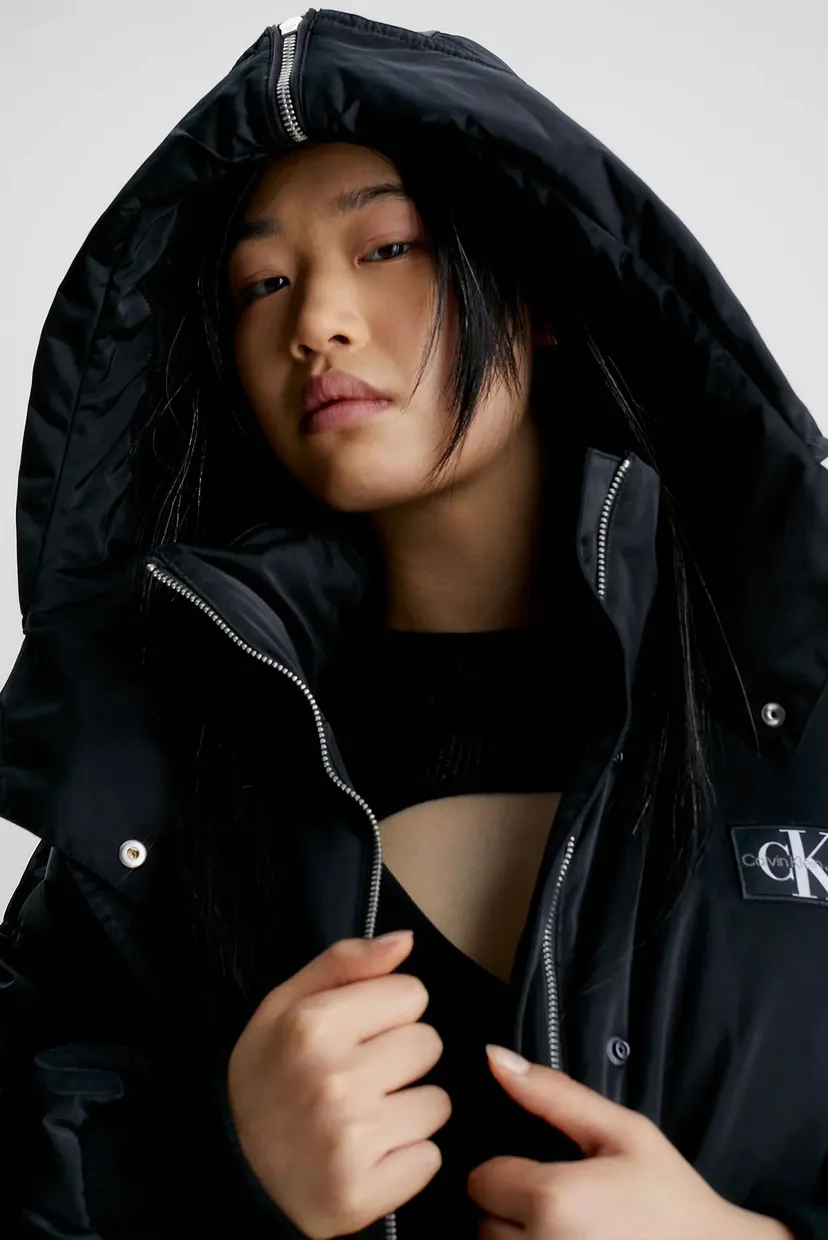 Бомбер черный ARCHIVAL OVERSIZED HOODED BOMBER 4