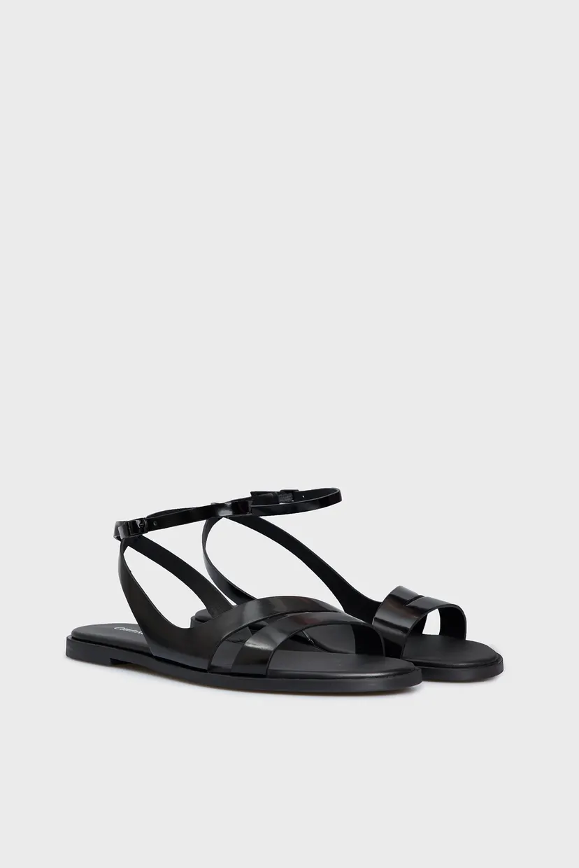 Женские черные кожаные сандалии ALMOND SANDAL 3