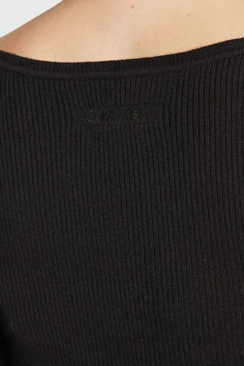 Платье RIB SQUARE-NECK MIDI DRESS 5
