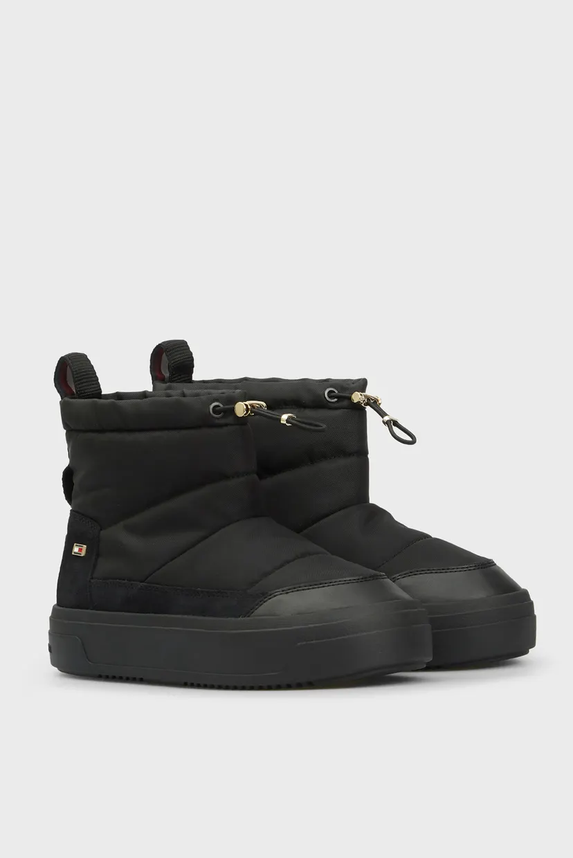 Женские черные дутики FLAG NYLON MINI SNOWBOOT 3