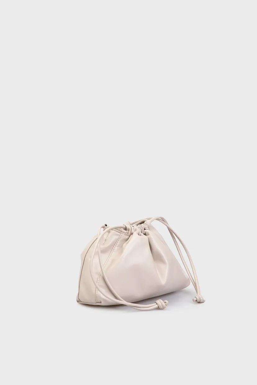 Женская бежевая сумка GATHERED EW CROSSBODY PU 4