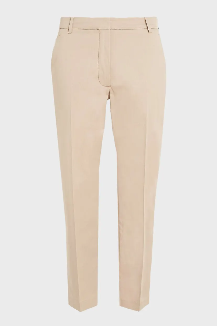 Женские бежевые чиносы SLIM STRAIGHT CO CHINO 5
