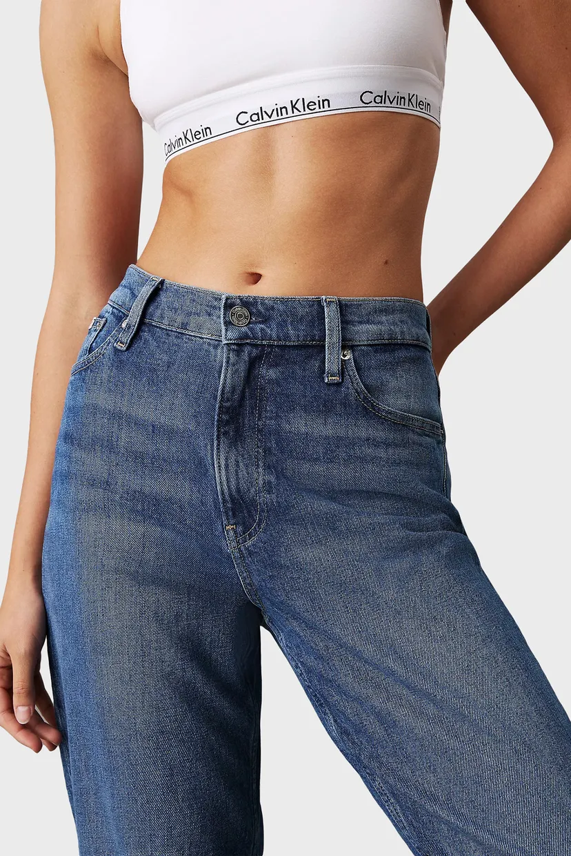 Женские синие джинсы MOM JEAN 4