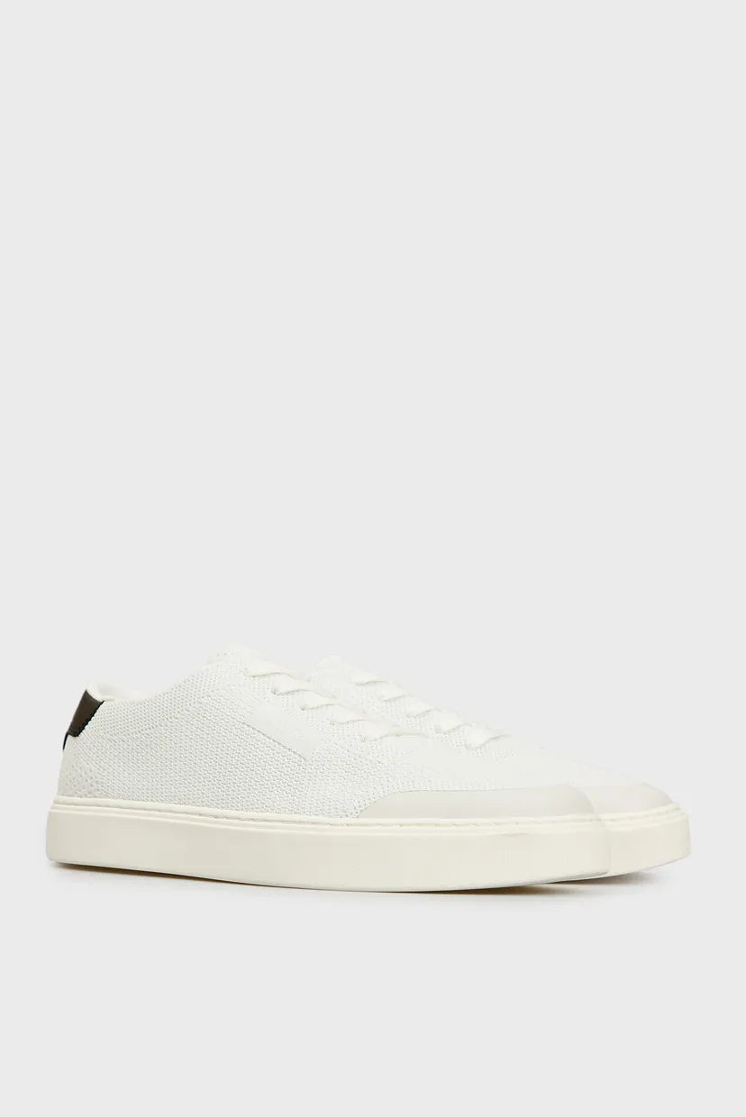 Мужские белые сникеры LOW TOP LACE UP KNIT 3