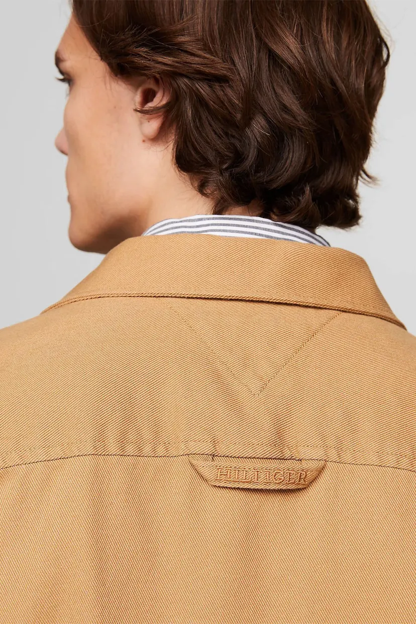 Мужская бежевая рубашка TWILL  JACKET 5
