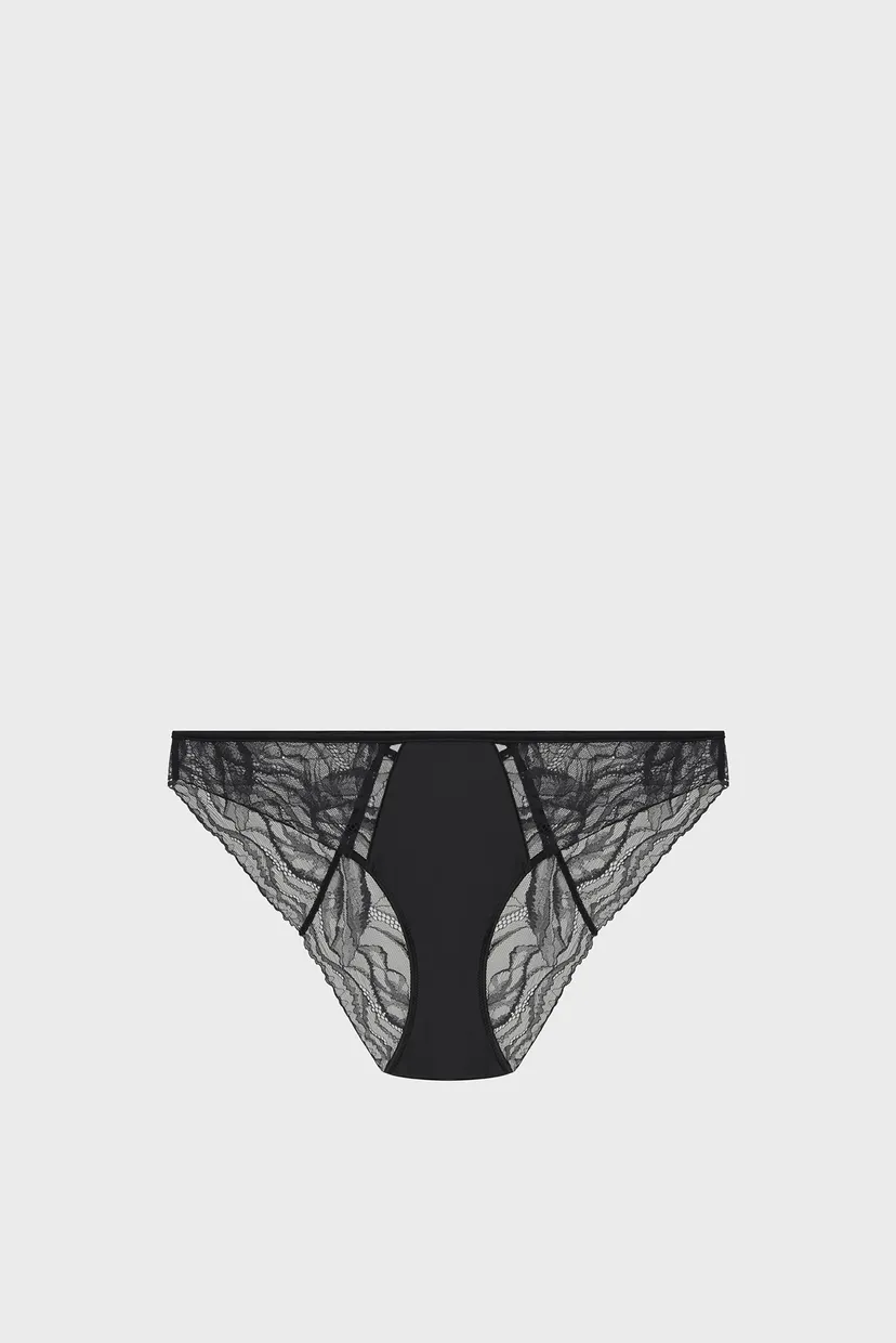 Женские черные трусики BIKINI 8