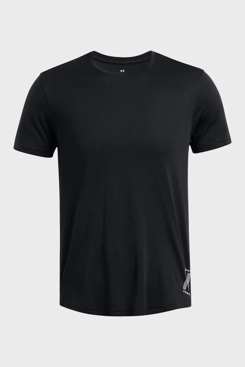 Мужская черная футболка UA RUN ANYWHERE TEE 3