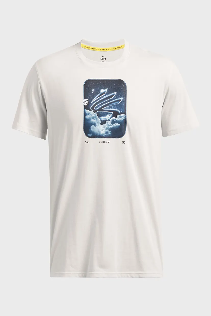 Мужская белая футболка Curry Hvyweight Trend Tee 3
