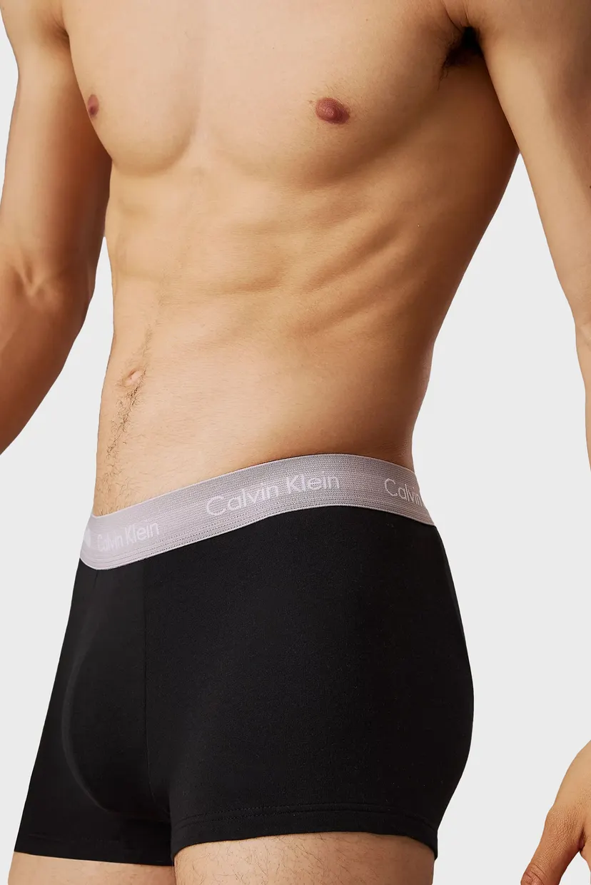 Мужские черные боксеры (3 шт) LOW RISE TRUNK 5