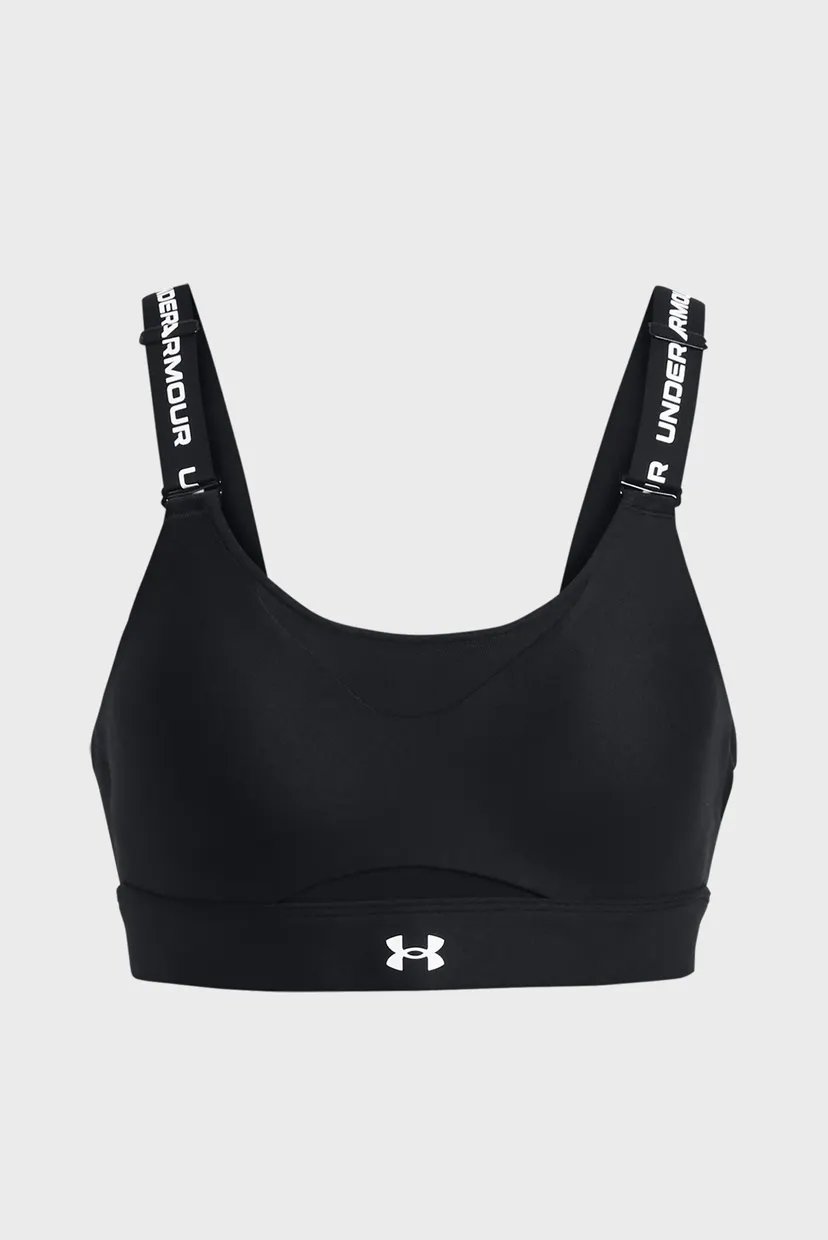 Женский черный топ UA Infinity High 2.0 Bra 4