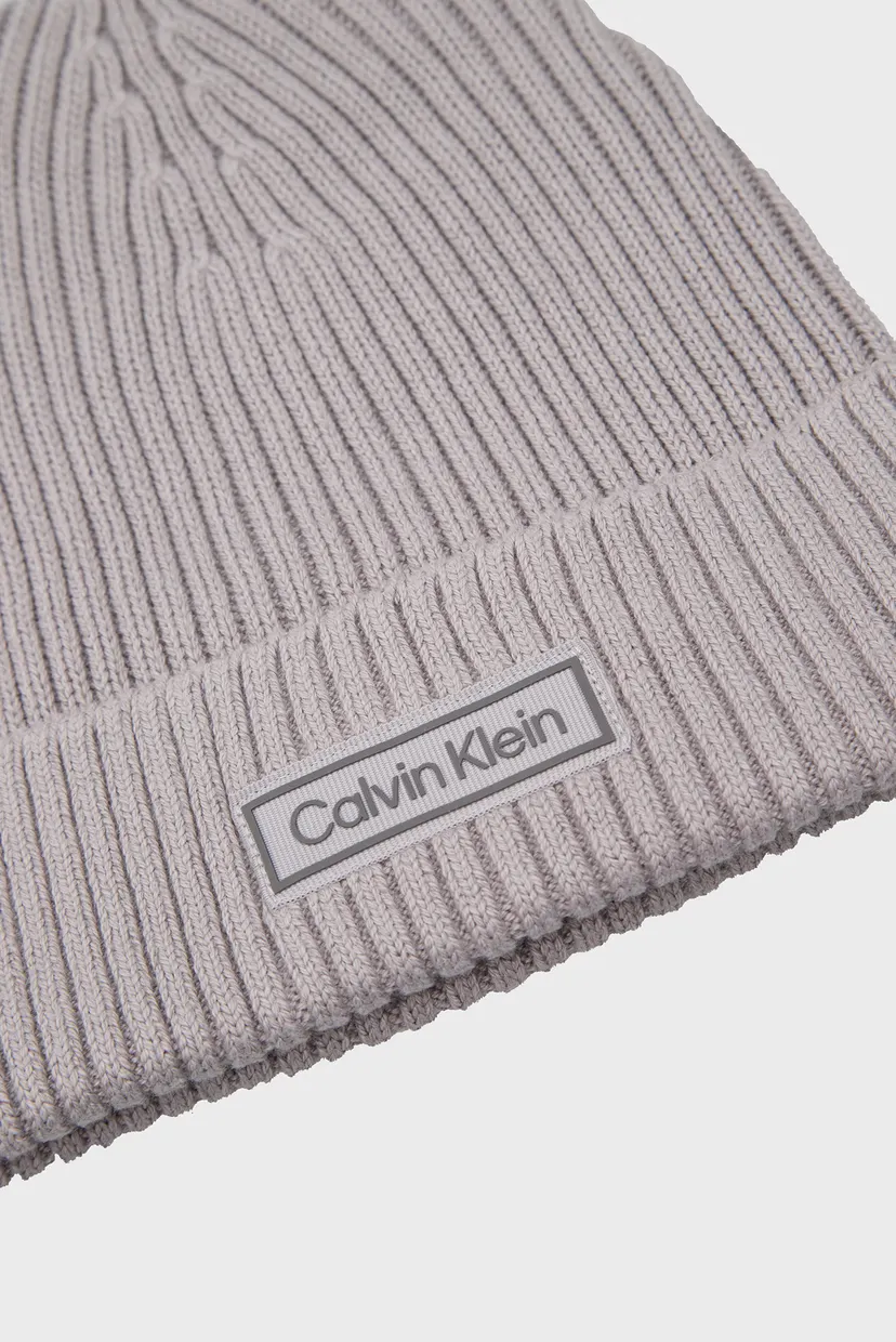 Шапка PATCH CHUNKY RIB COTTON BEANIE 3