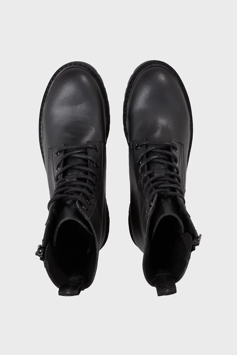 Женские черные ботинки COMBAT MID LACEUP 3