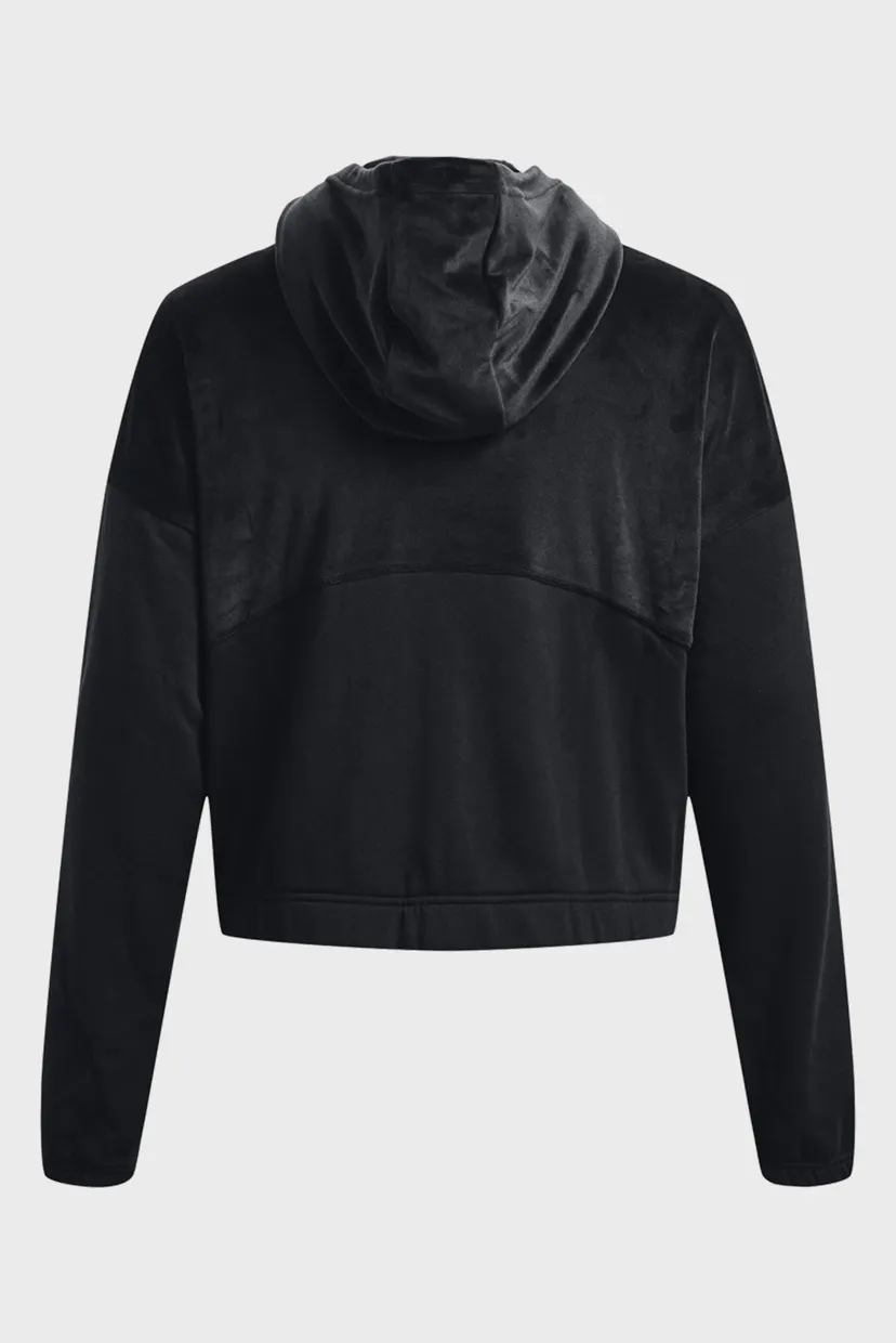 Женское черное худи UA Journey Fleece Hoodie 6