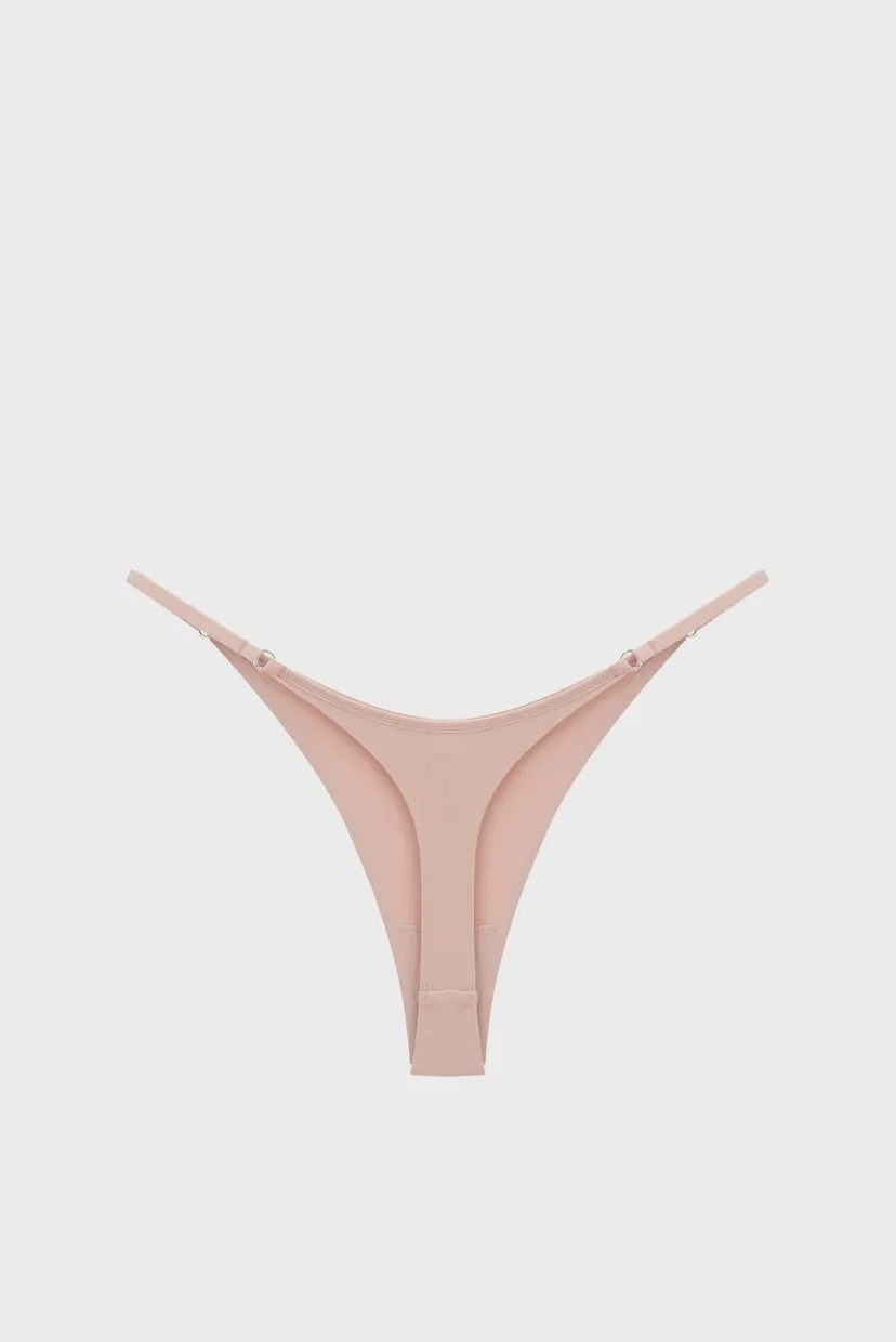 Женские розовые трусики THONG 7