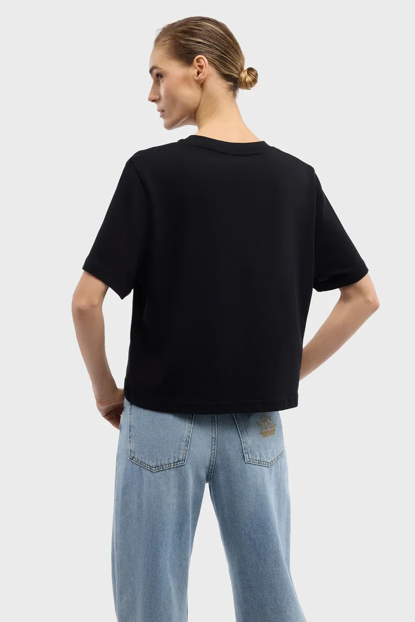 Футболка WTS00J08 BOXY FIT T-SHIRT WITH SIDE SLIT 3